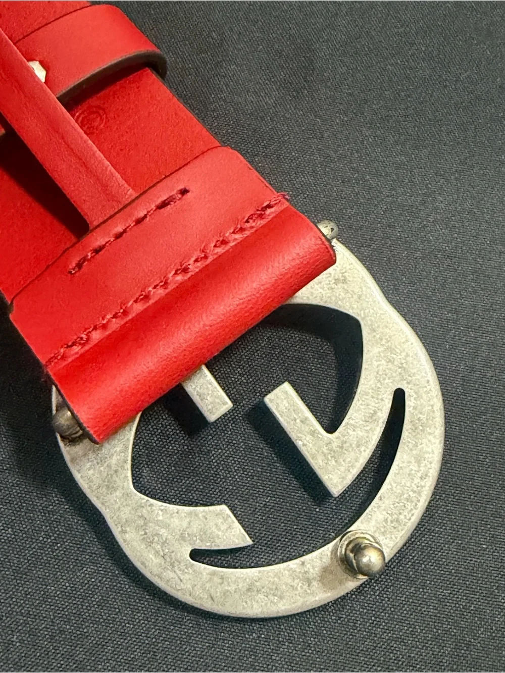 Gucci Interlocking G buckle leather belt